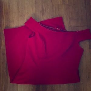 Red Off-Shoulder Dress